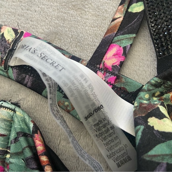 NEW Victoria’s Secret Floral Shine Strap Wicked Push Up thong Bikini 4745 - Picture 11 of 13